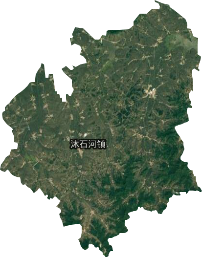 沐石河镇卫星图