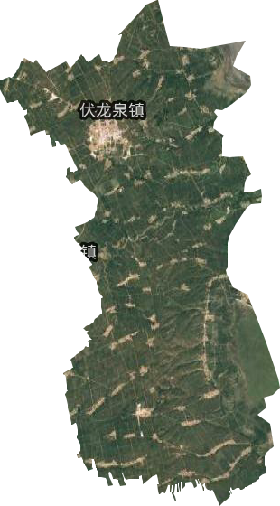 伏龙泉镇卫星图