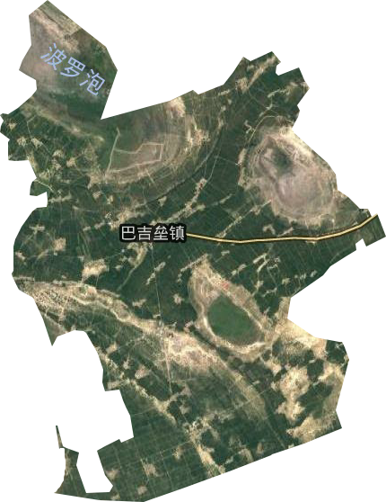 巴吉垒镇卫星图