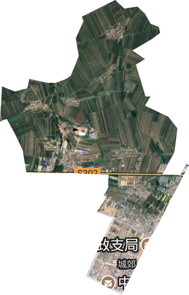 城郊街道卫星图