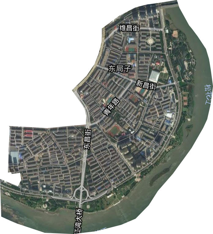 东局子街道卫星图