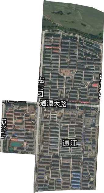 通江街道卫星图