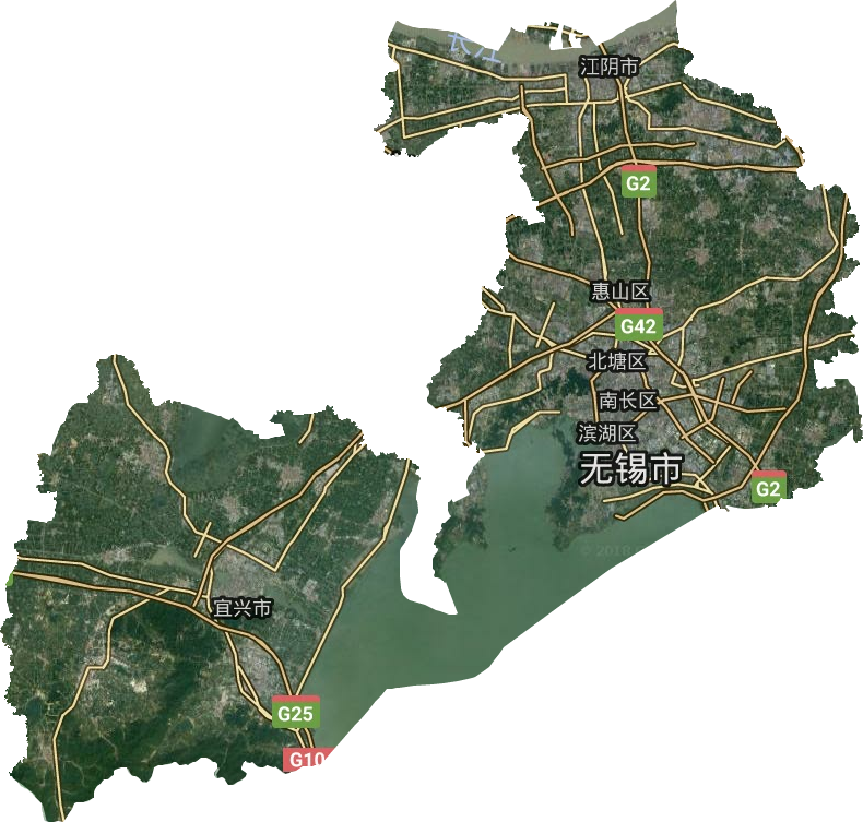 无锡市卫星图