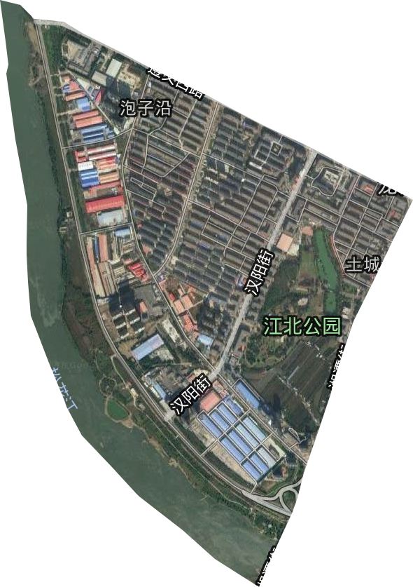 湘潭街道卫星图