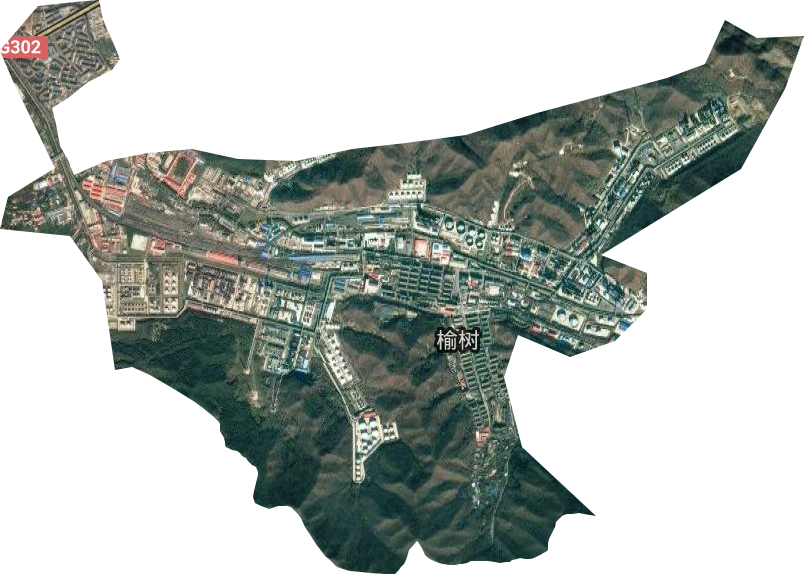 榆树街道卫星图