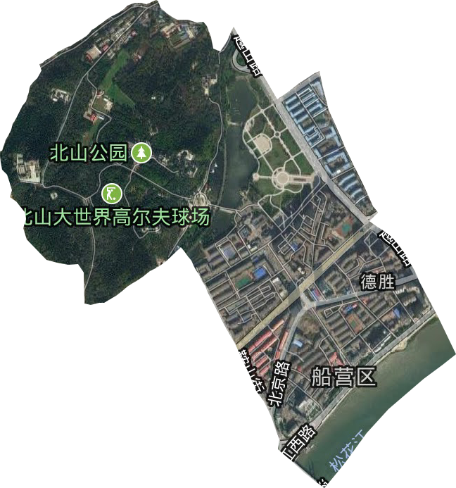 德胜街道卫星图
