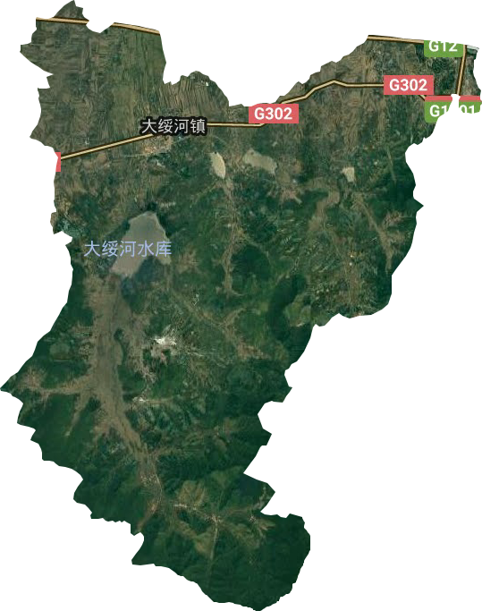 大绥河镇卫星图