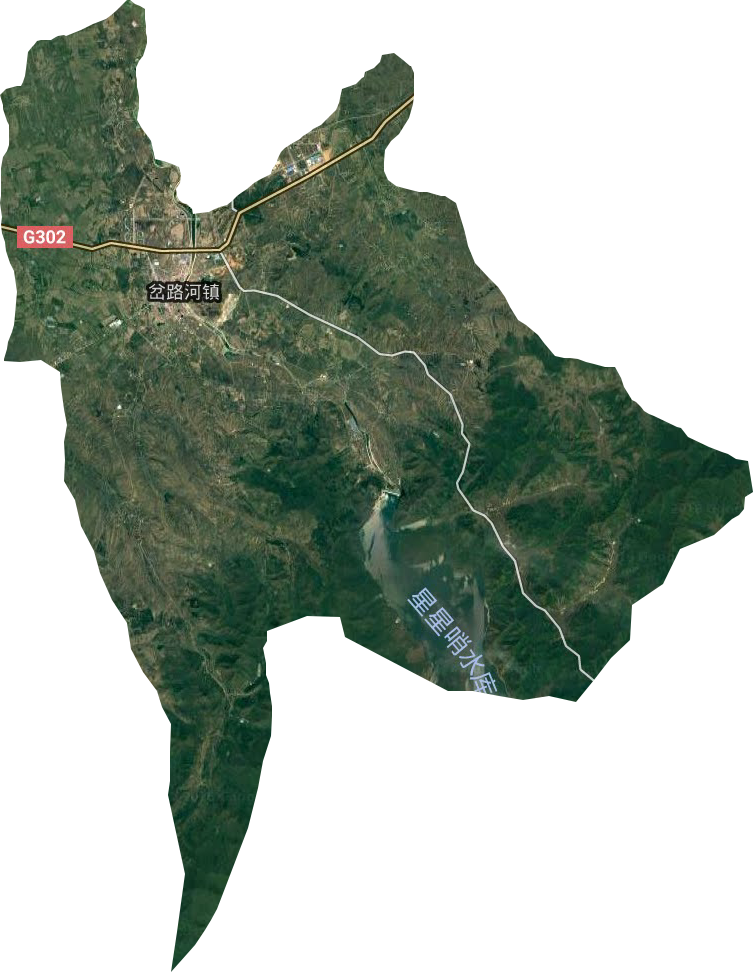 岔路河镇卫星图