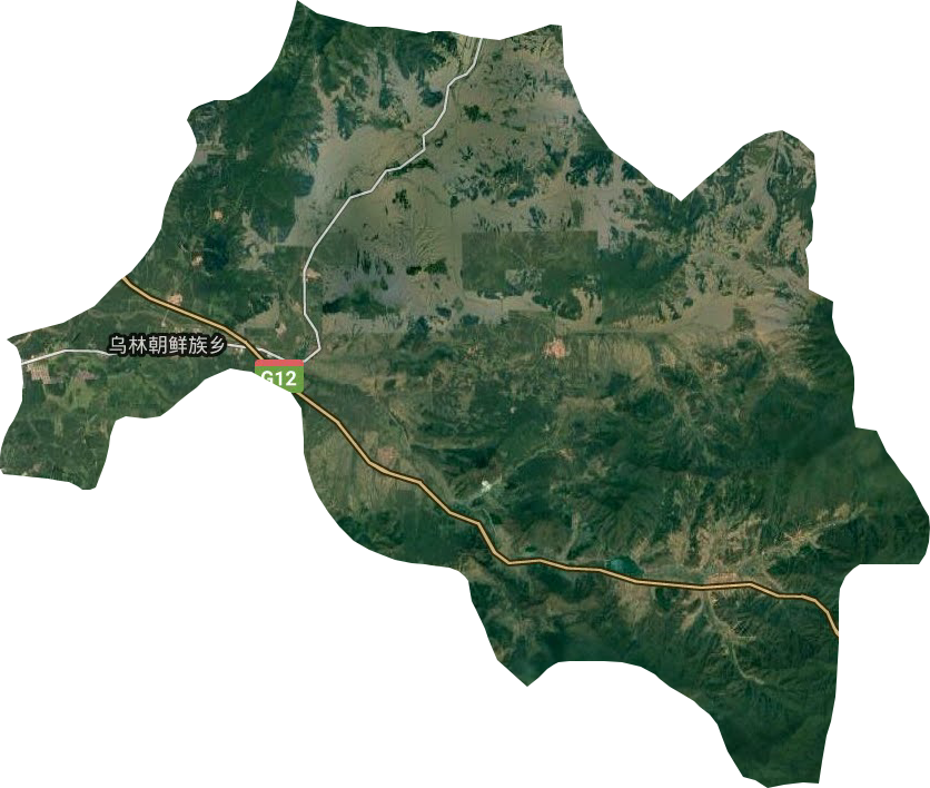 乌林朝鲜族乡卫星图