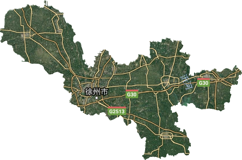 徐州市卫星图