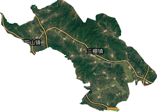 朝阳山镇卫星图
