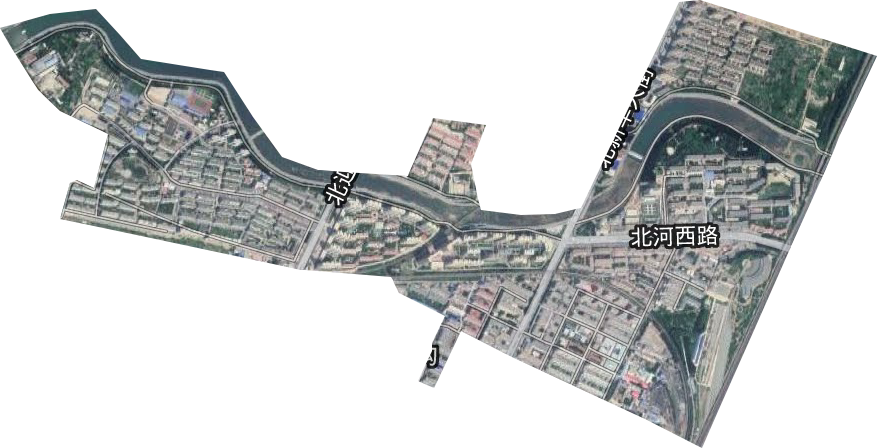 北沟街道卫星图