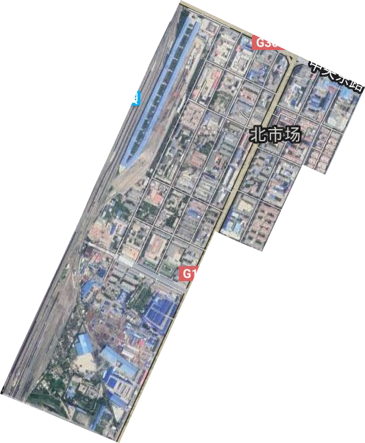 北市场街道卫星图