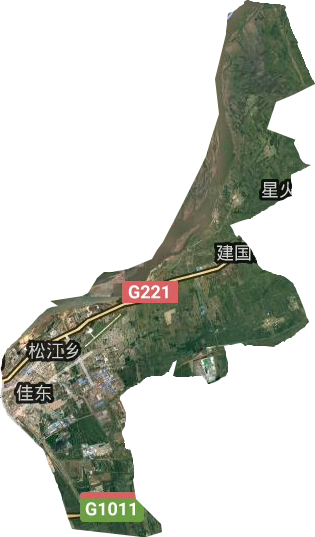 东风区卫星图