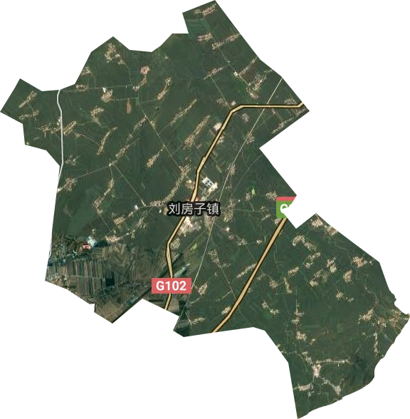 刘房子街道卫星图