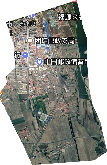 郑家屯街道卫星图