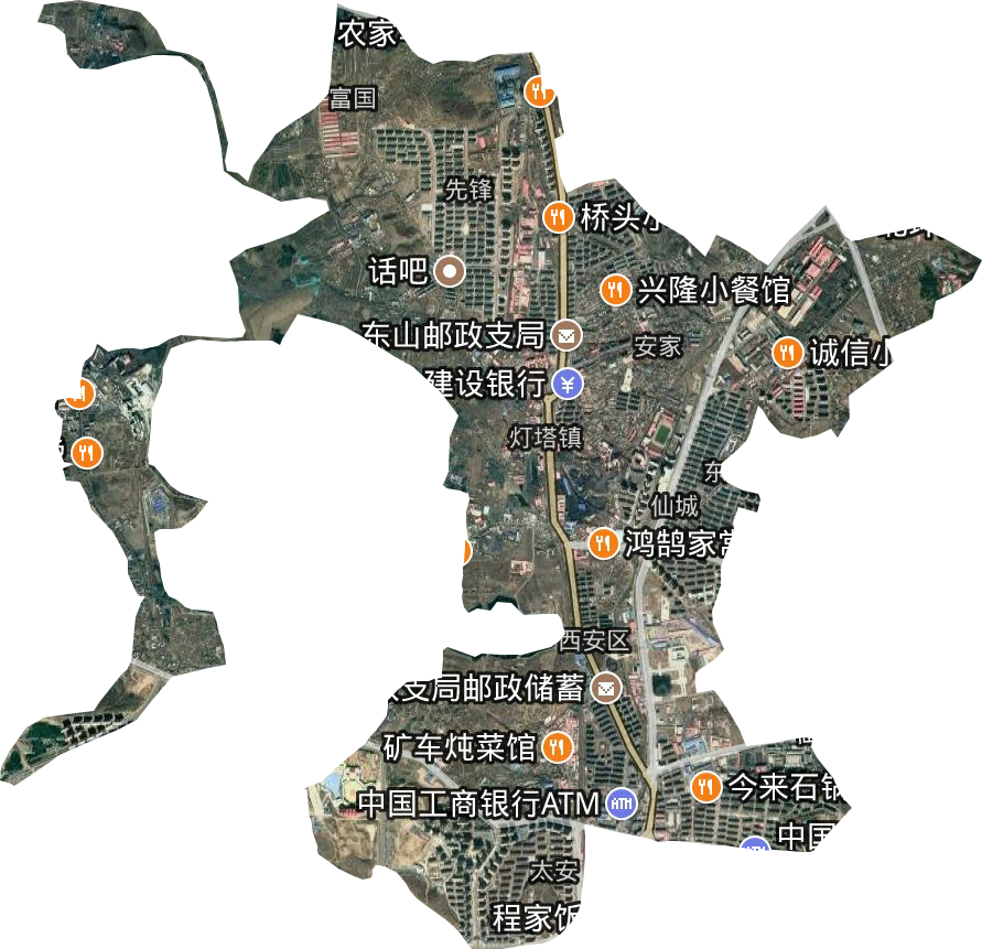 县级直管村级单位（特殊镇）卫星图