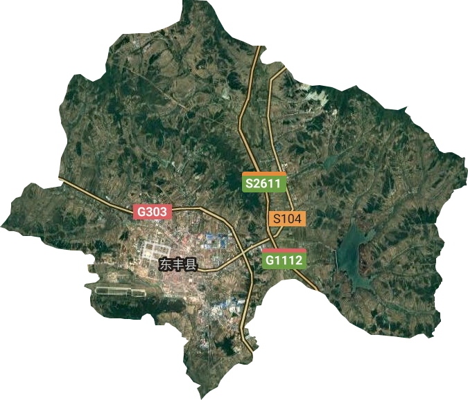 东丰镇卫星图