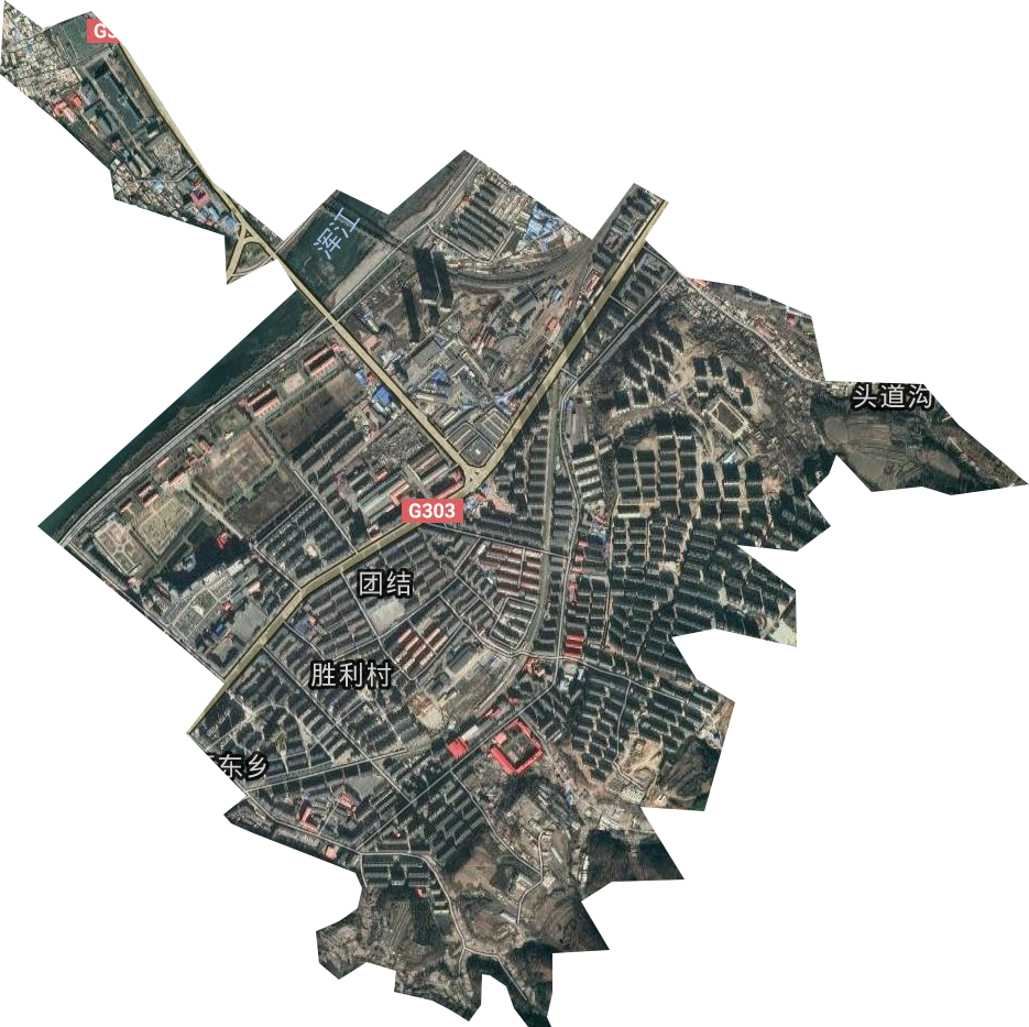 团结街道卫星图