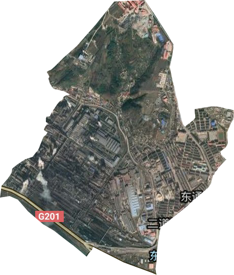 东通化街道卫星图