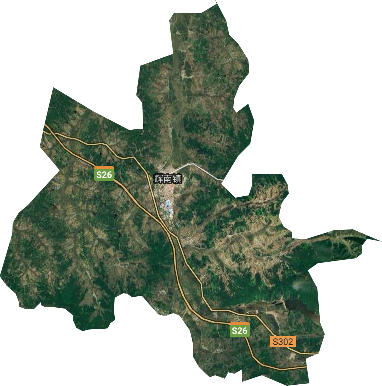 辉南镇卫星图