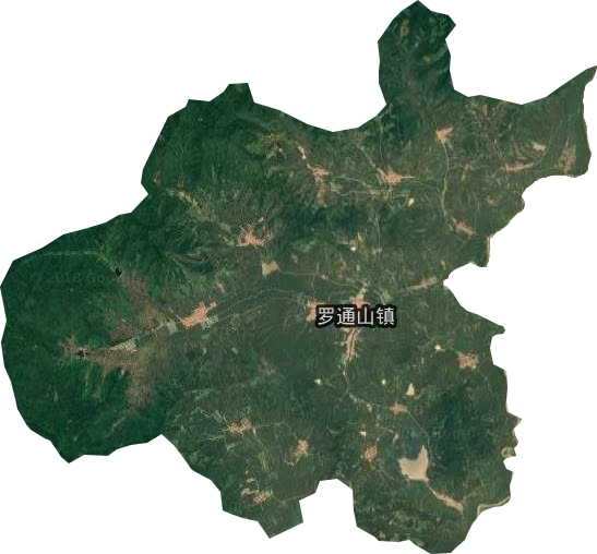 罗通山镇卫星图