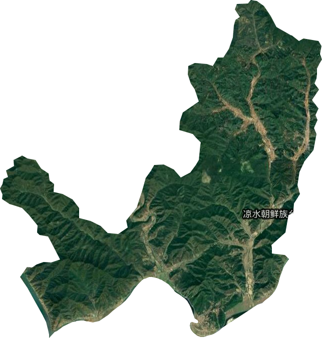 凉水朝鲜族乡卫星图