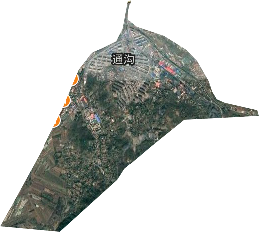 通沟街道卫星图