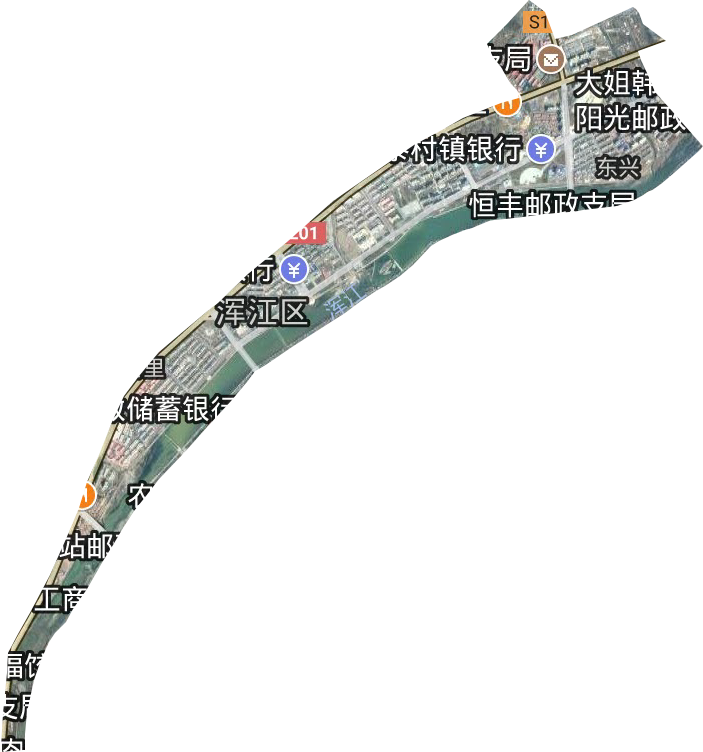 江北街道卫星图