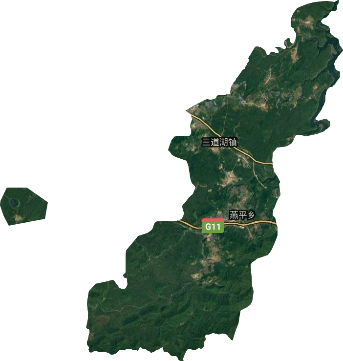 三道湖镇卫星图