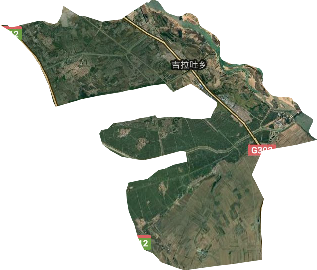 吉拉吐乡卫星图