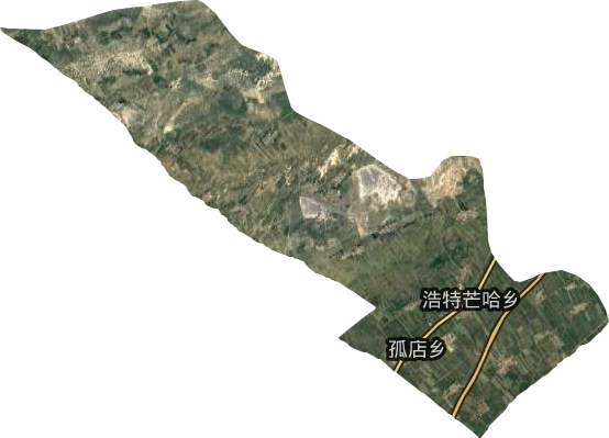浩特芒哈乡卫星图