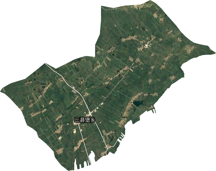 三县堡乡卫星图