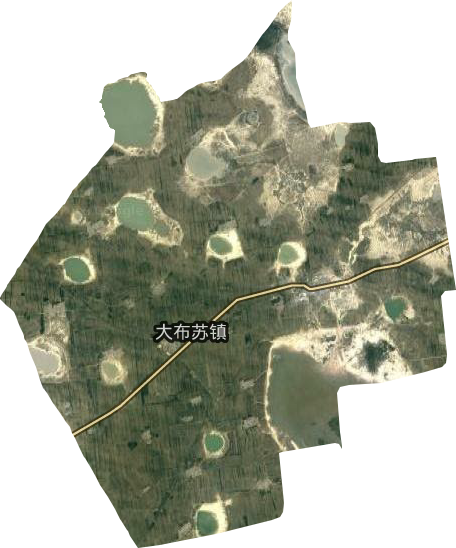 大布苏镇卫星图