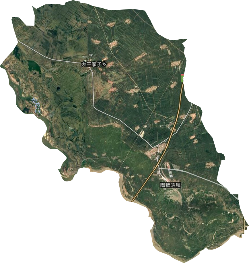 陶赖昭镇卫星图