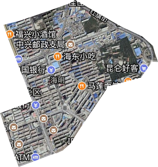 海明街道卫星图