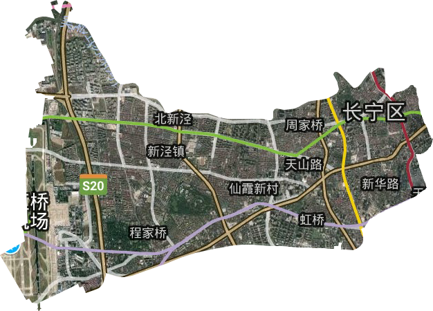长宁区卫星图