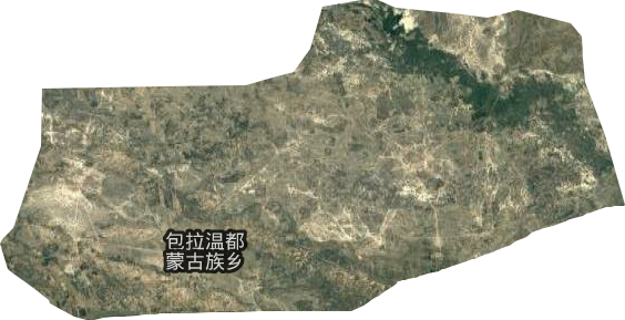 包拉温都蒙古族乡卫星图