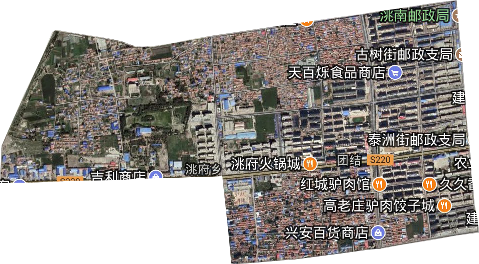 团结街道卫星图