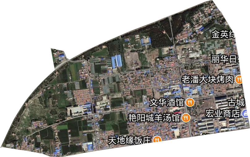 富文街道卫星图