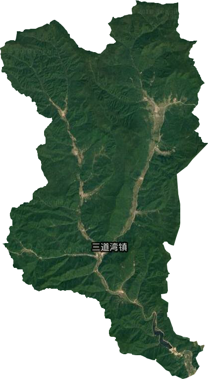 三道湾镇卫星图