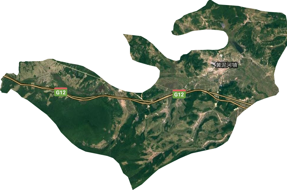 黄泥河镇卫星图