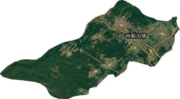 秋梨沟镇卫星图
