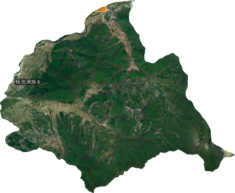 杨泡满族乡卫星图
