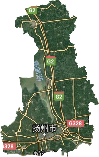 扬州市卫星图