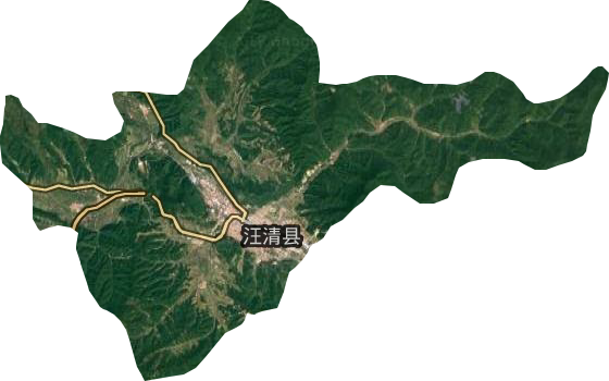 汪清镇卫星图