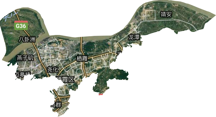 栖霞区卫星图