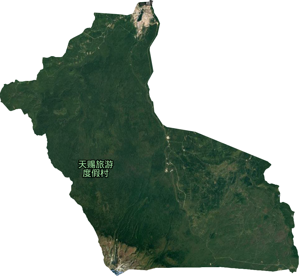 长白山保护开发区管委会池北区（特殊乡镇）卫星图