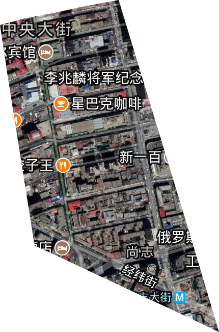 尚志街道卫星图
