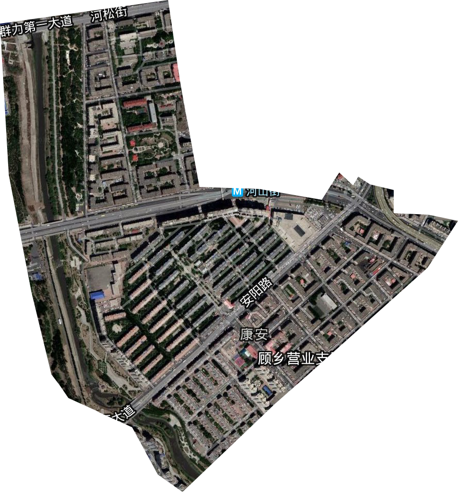 康安街道卫星图
